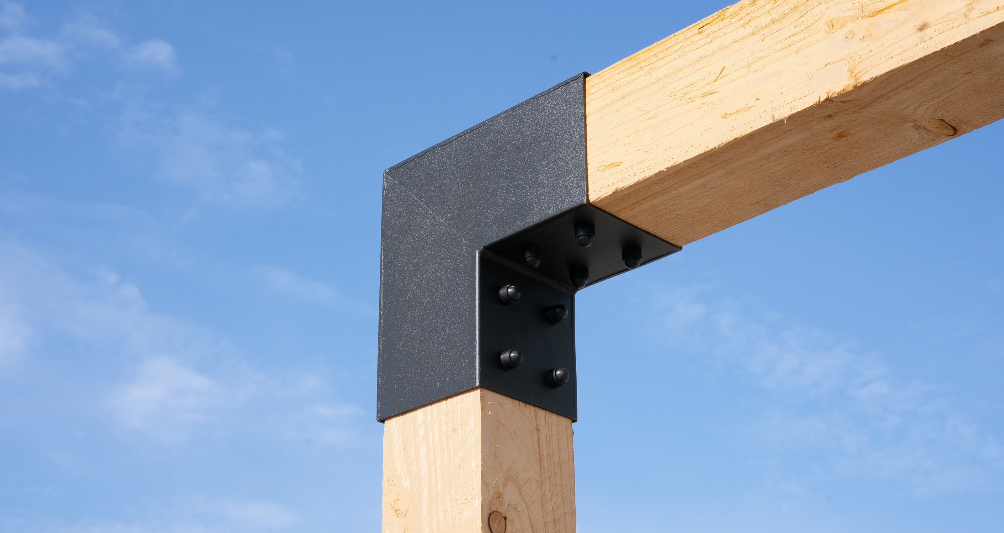 Pergola Hoekverbinding voor 15 x 15 cm balken Tweeweg Kubus model - Per Stuk, foto 2 van 5