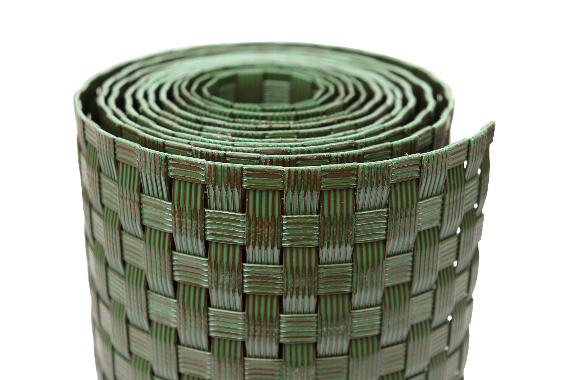 Vlechtband Rotan Look Groen 255 x 19 cm - Per Stuk, foto 2 van 6