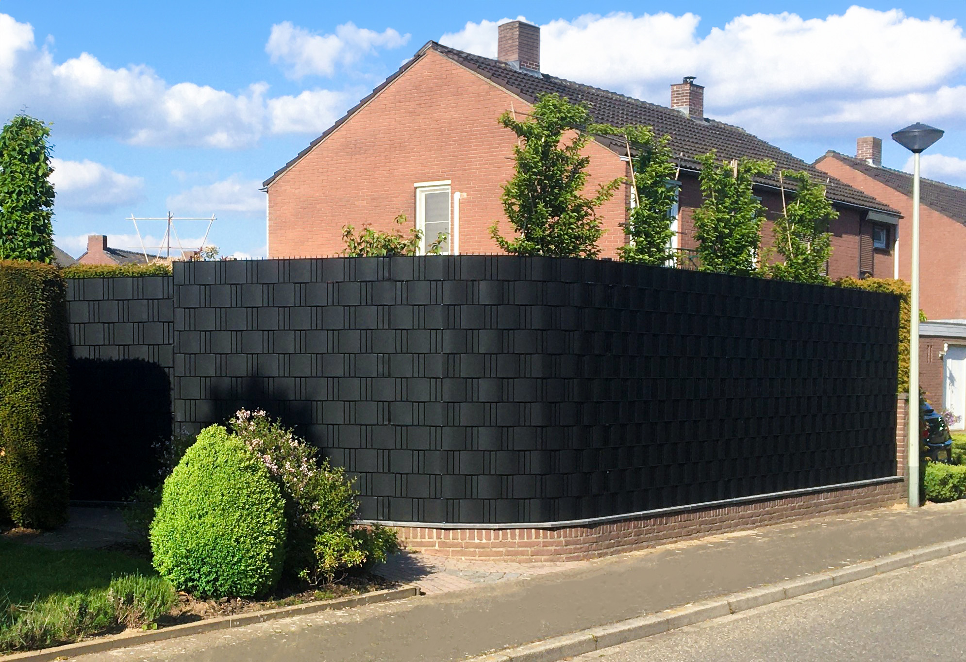 Clips Antraciet t.b.v. Vlechtband Hekwerk - Per 10 Stuks, foto 5 van 6