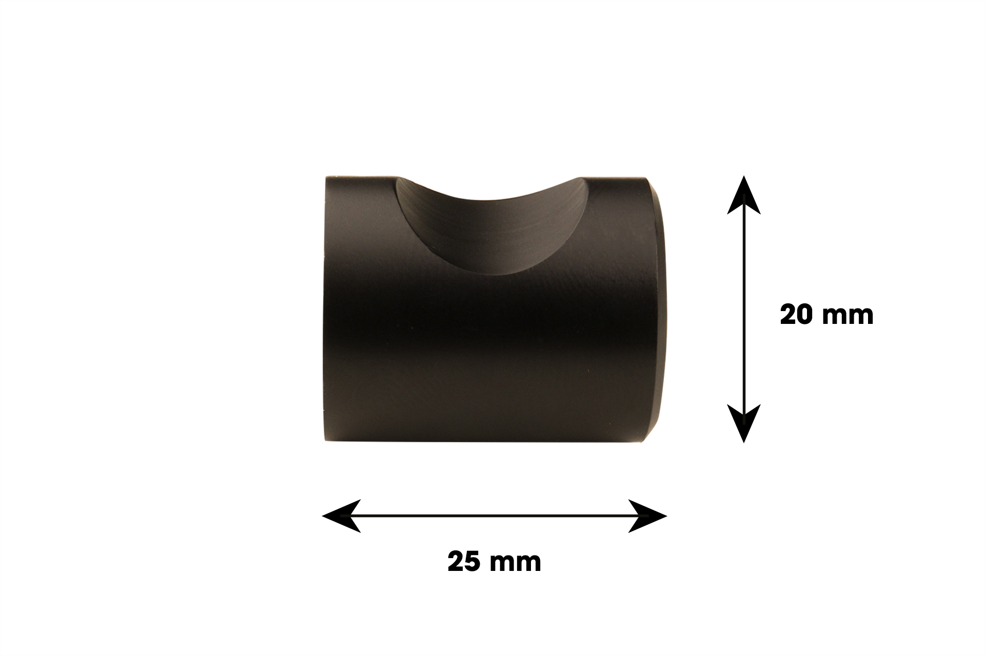 Lavuzo Kastknop Brons 20x25 mm - Per stuk, foto 2 van 2
