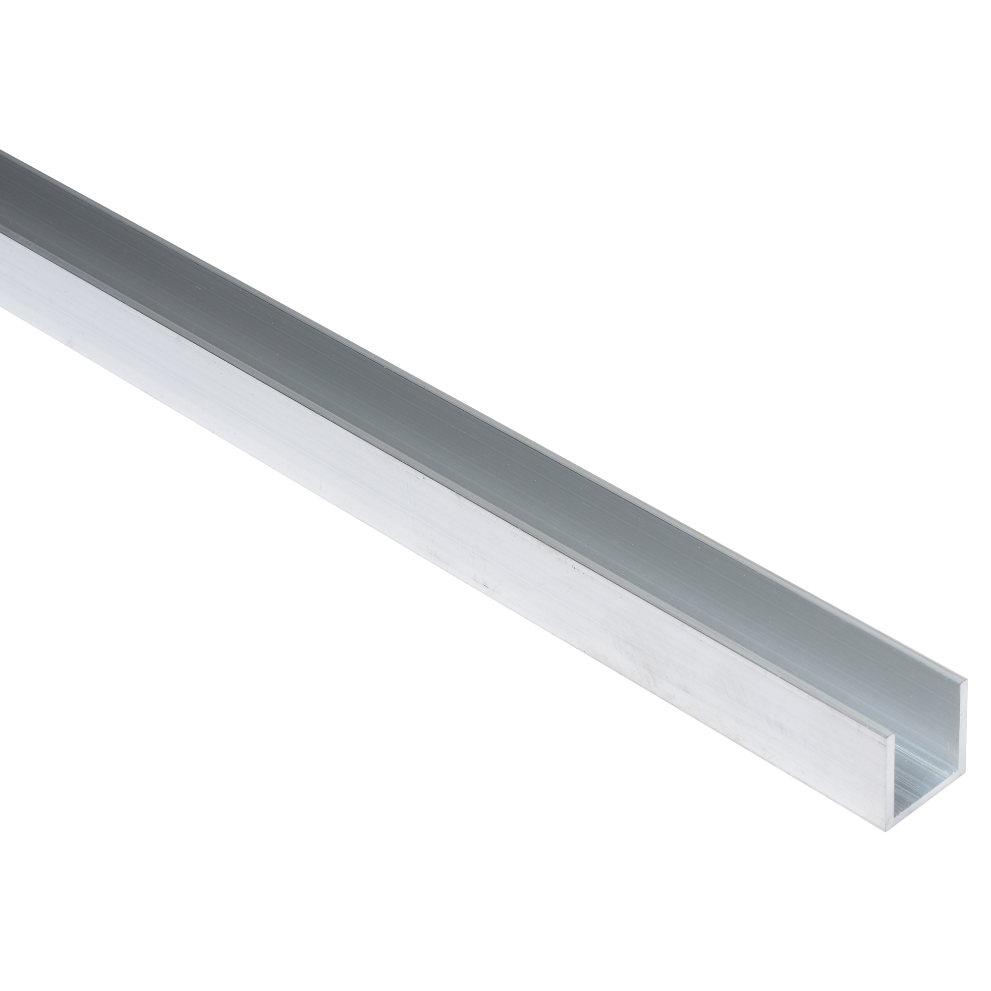 Aluminium U profiel - 25 x 25 x 25 mm - 2.5 Meter, foto 2 van 2