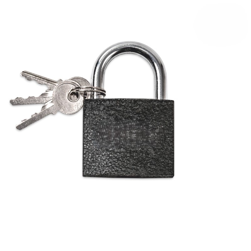 Hangslot zwart 40 mm - Per Stuk