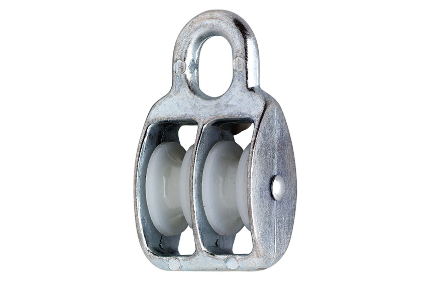 Katrol Dubbel voor max. 8 mm koord - Per Stuk