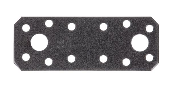 Koppelplaat Zwart - 96 x 35 mm - Per Stuk