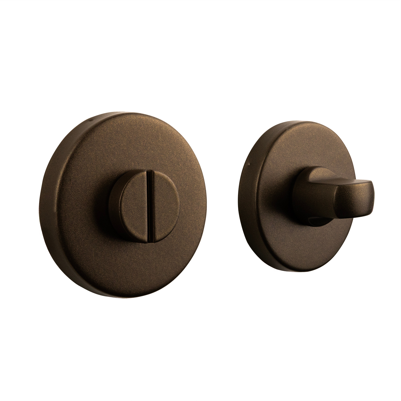Lavuzo wc-sluiting brons rond rozet - Per set