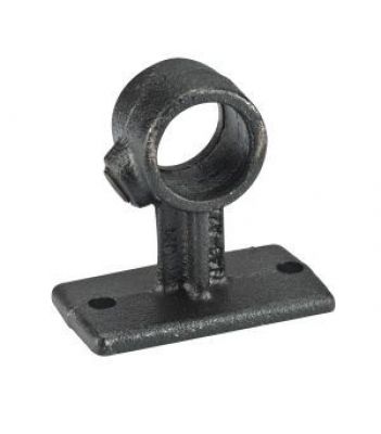 Koppelstuk voor wandbevestiging Ø28 mm Zwart - Per stuk