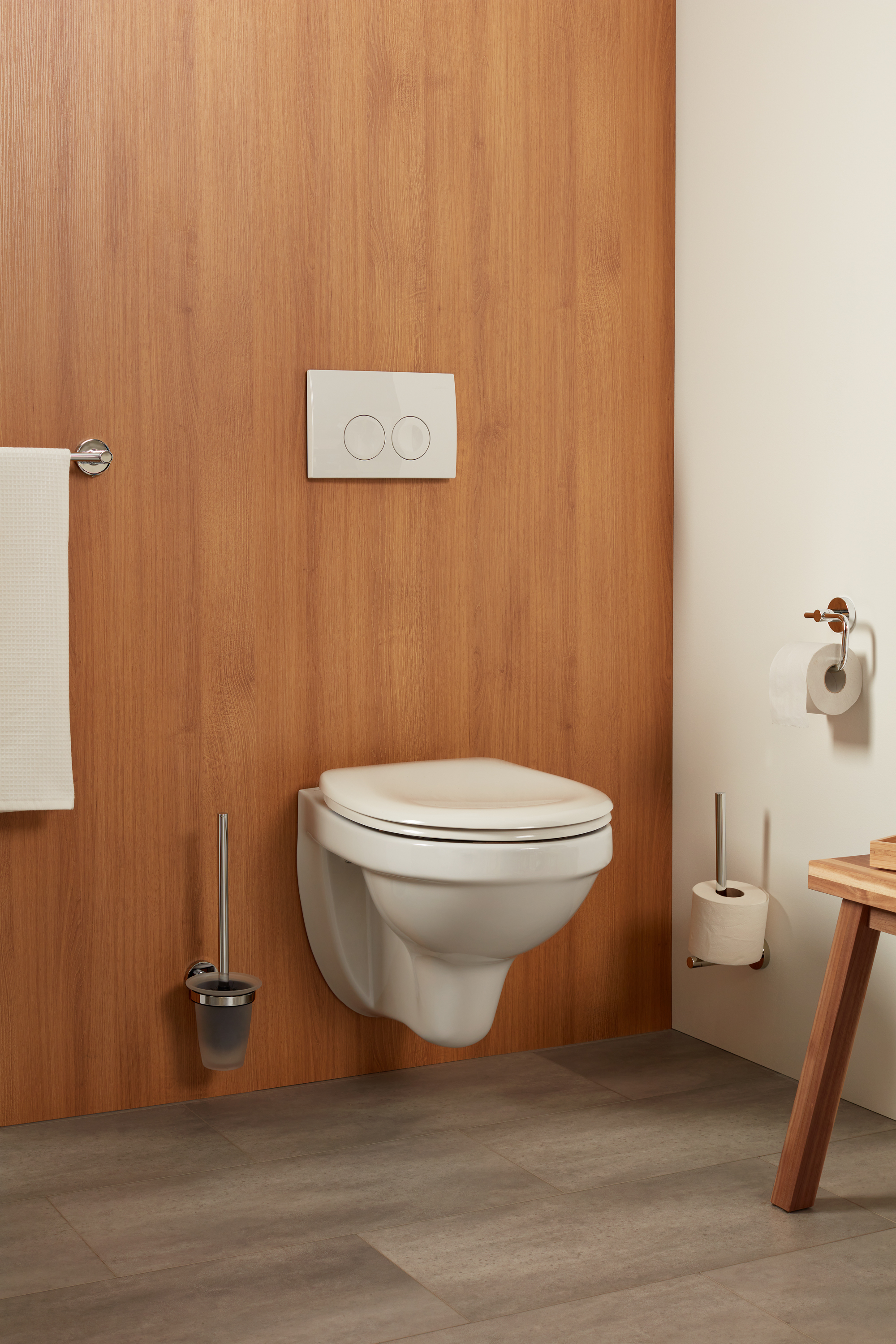 Toiletrolhouder zonder Klep Chroom - Per Stuk, foto 2 van 3