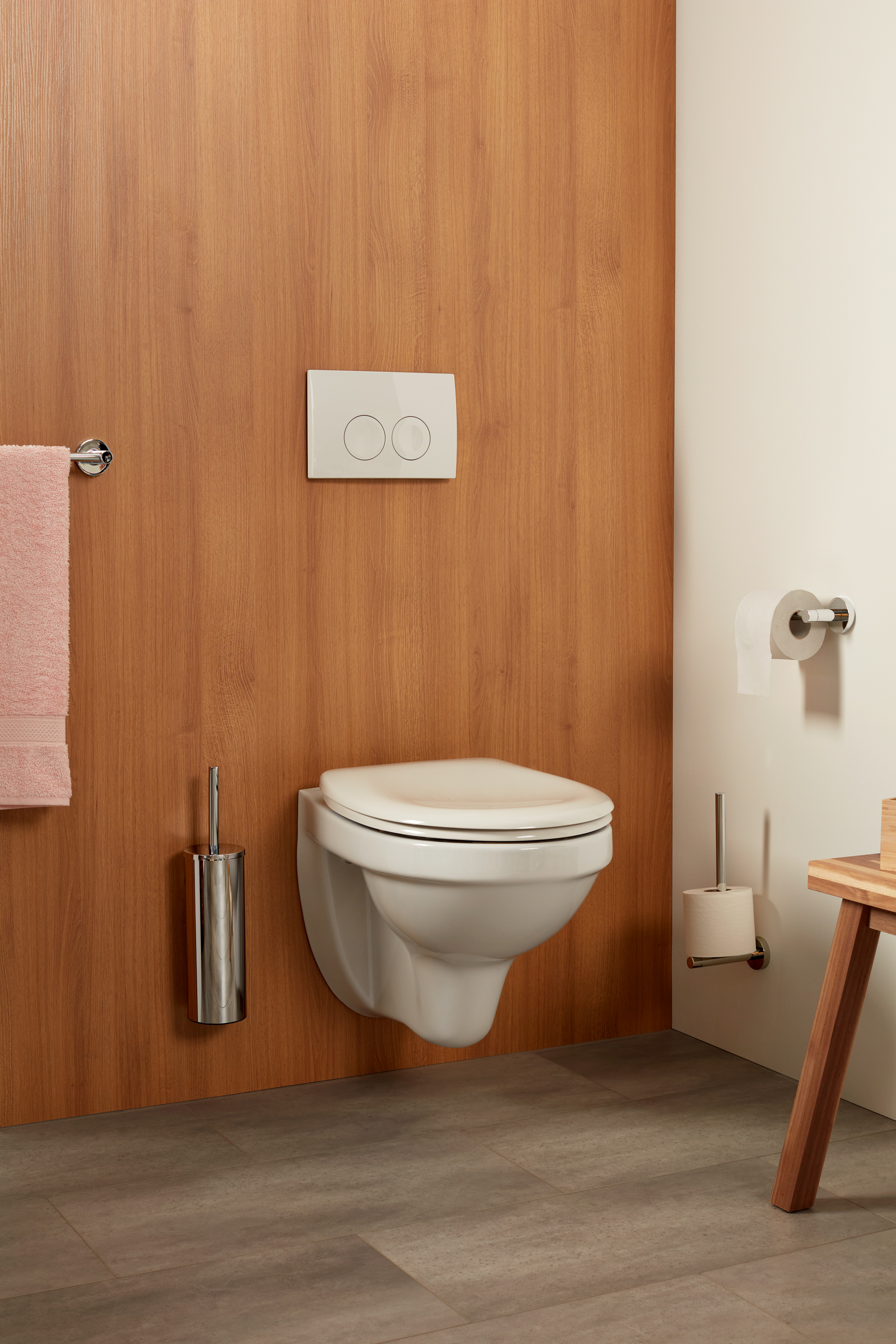Toiletborstelset Metaal Chroom - Per Stuk, foto 2 van 3