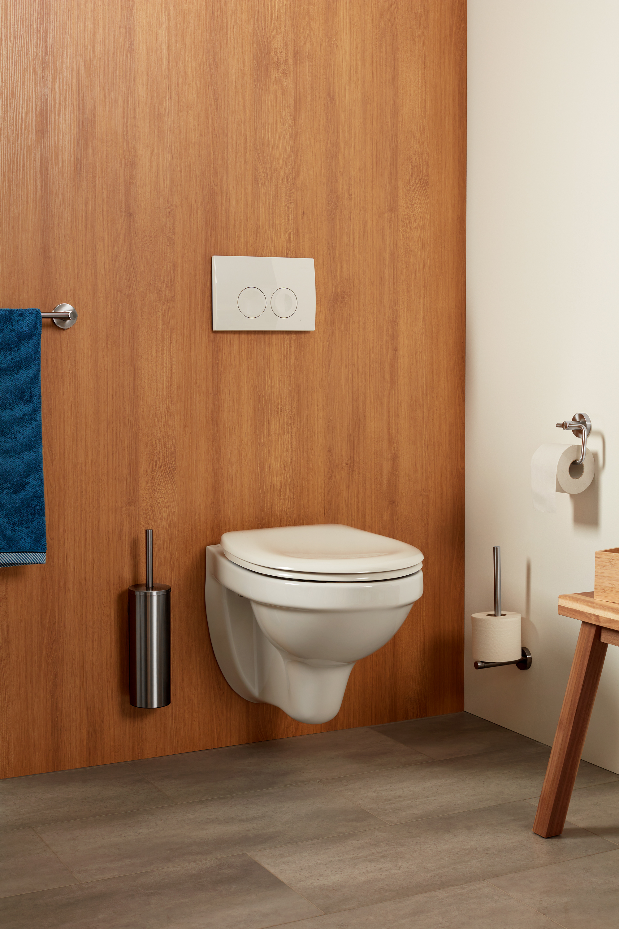 Toiletborstelset Metaal RVS-look - Per Stuk, foto 2 van 3
