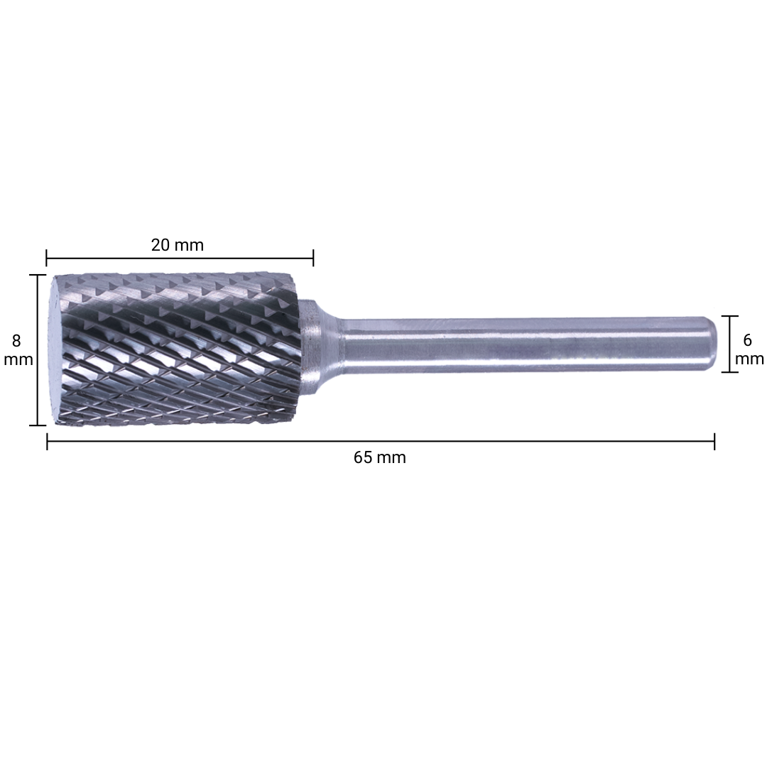 HM Stiftfrees Type A Cylinder 8 mm - Per Stuk, foto 2 van 2