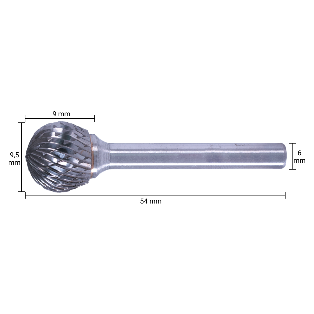 HM Stiftfrees Type D Kogel 10 mm - Per Stuk, foto 2 van 2