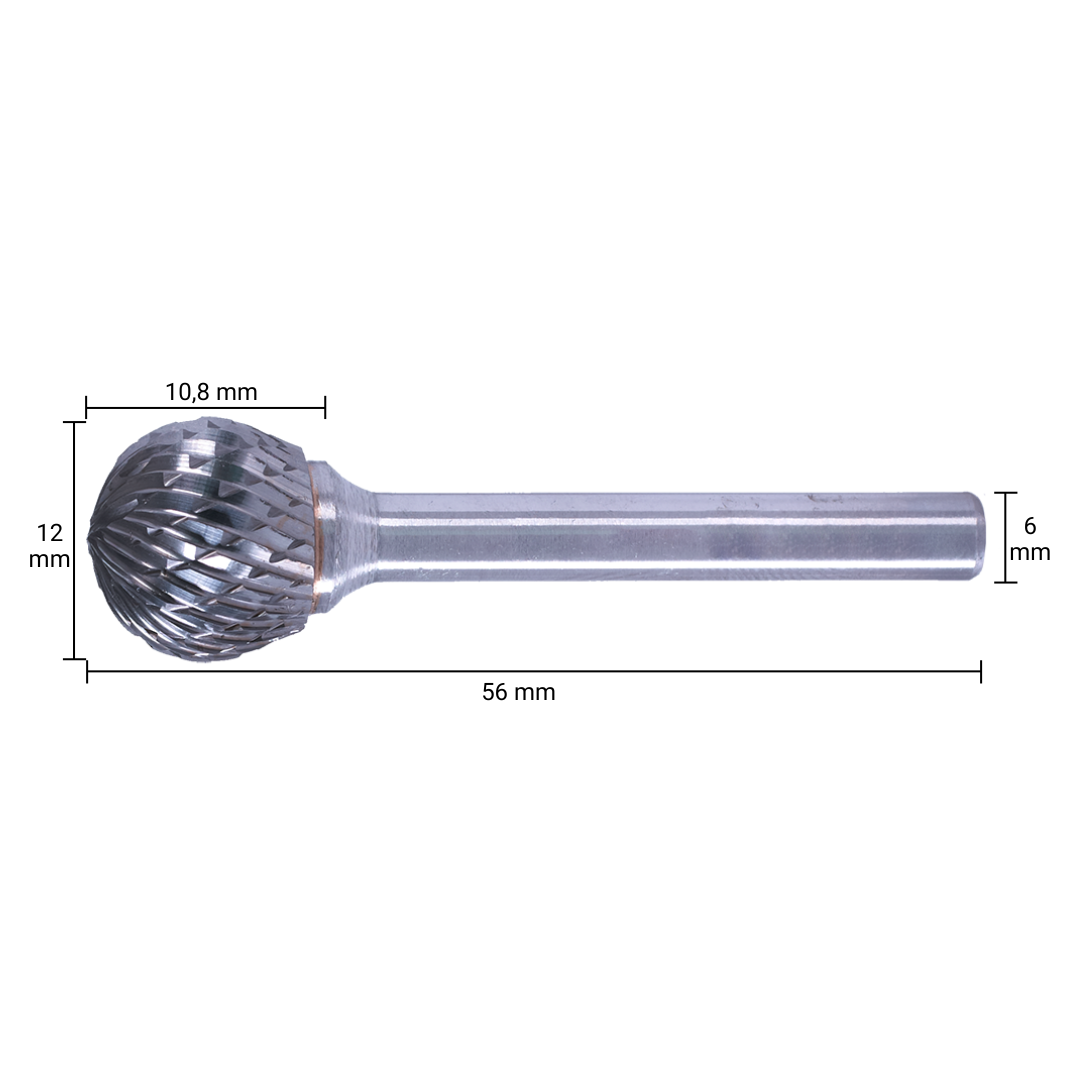 HM Stiftfrees Type D Kogel 12 mm - Per Stuk, foto 2 van 2