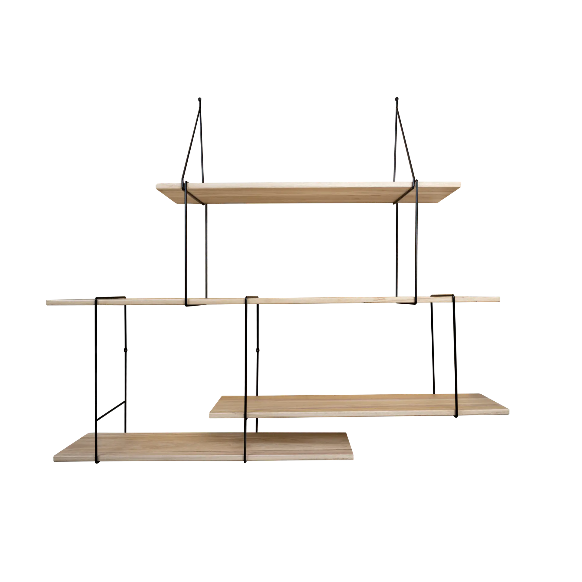 Wandplank set van 4 - Organisch Hout - Per set, foto 3 van 3