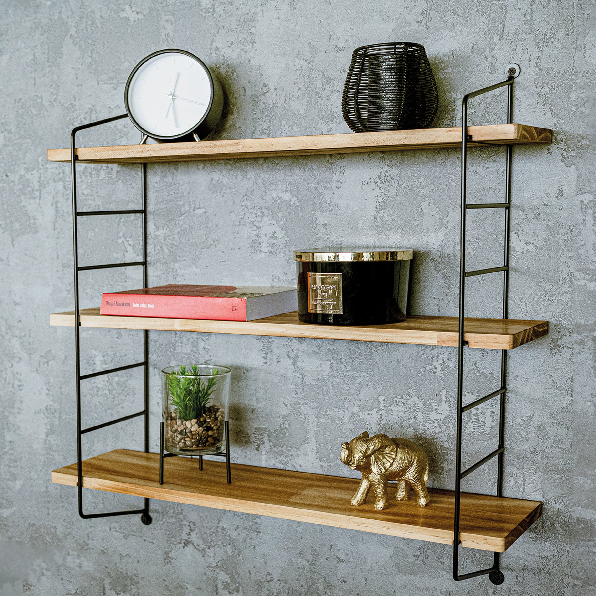 Wandplank set van 3 - Elegant Ladder - Per Set