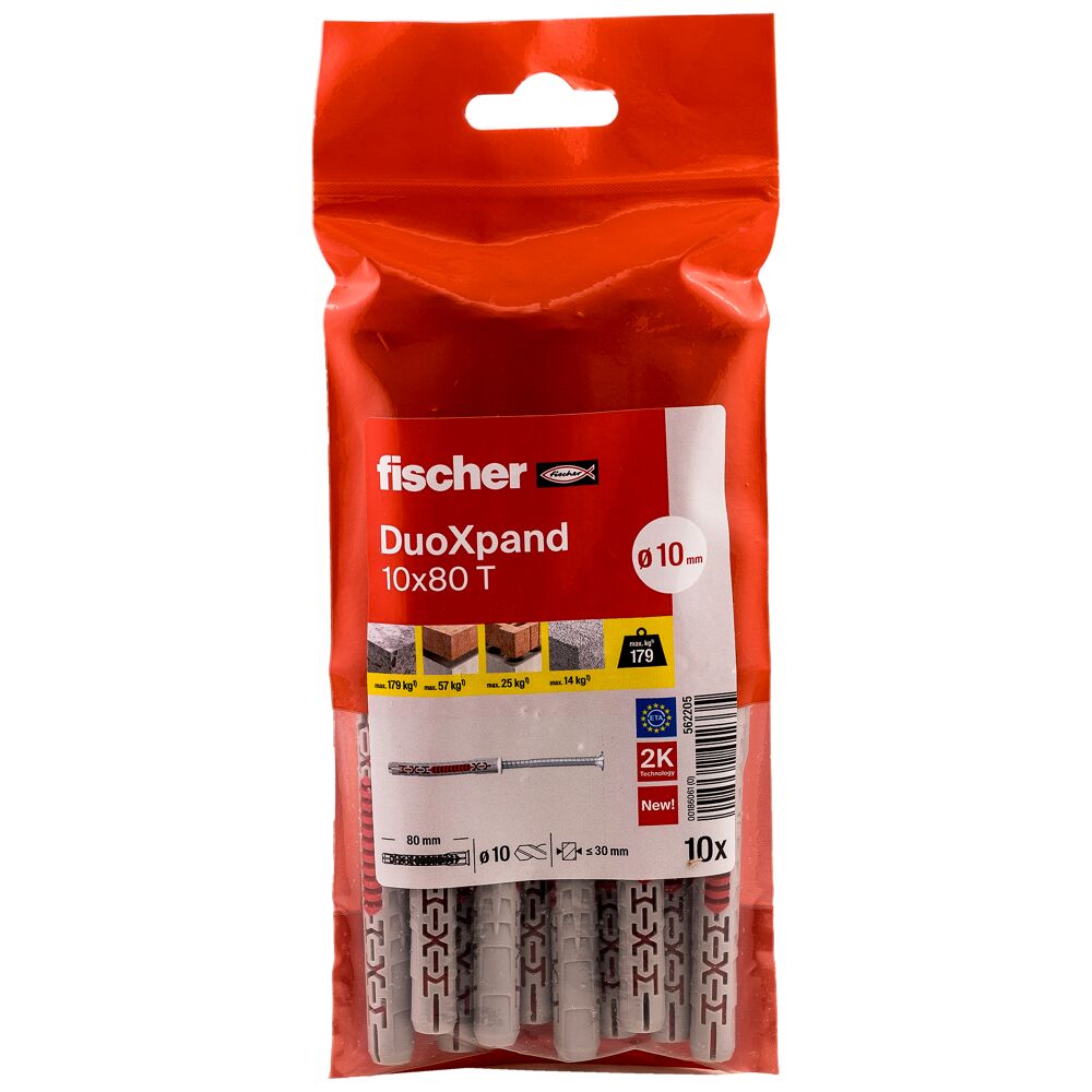 Fischer Constructieplug DuoXpand 10 x 120 - Zak 10 stuks, foto 4 van 6