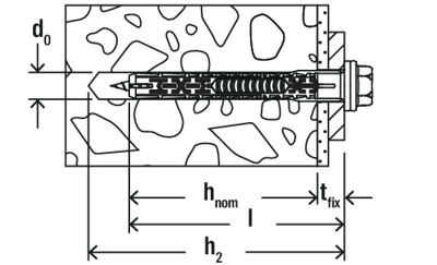 Fischer Constructieplug met Zeskantkop DuoXpand 10 x 80 mm - Zak 10 stuks, foto 5 van 5