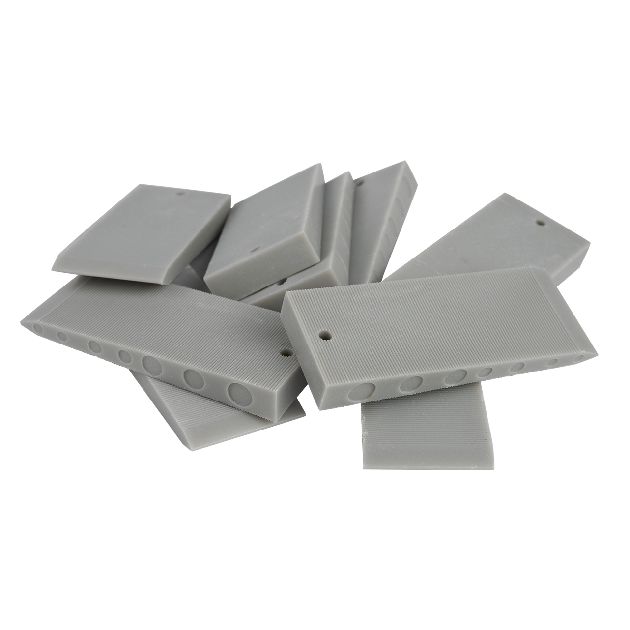 Kunststof Wiggen 70x30x10mm Grijs - 100 stuks, foto 2 van 4