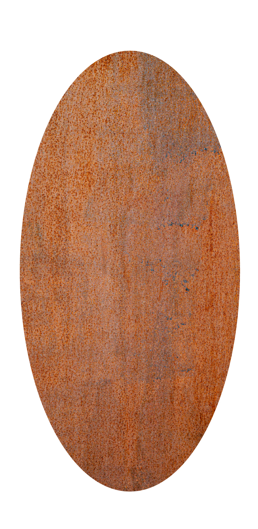 Cortenstaal Staptegel ovaal 80 x 40 cm - Per Stuk, foto 2 van 2
