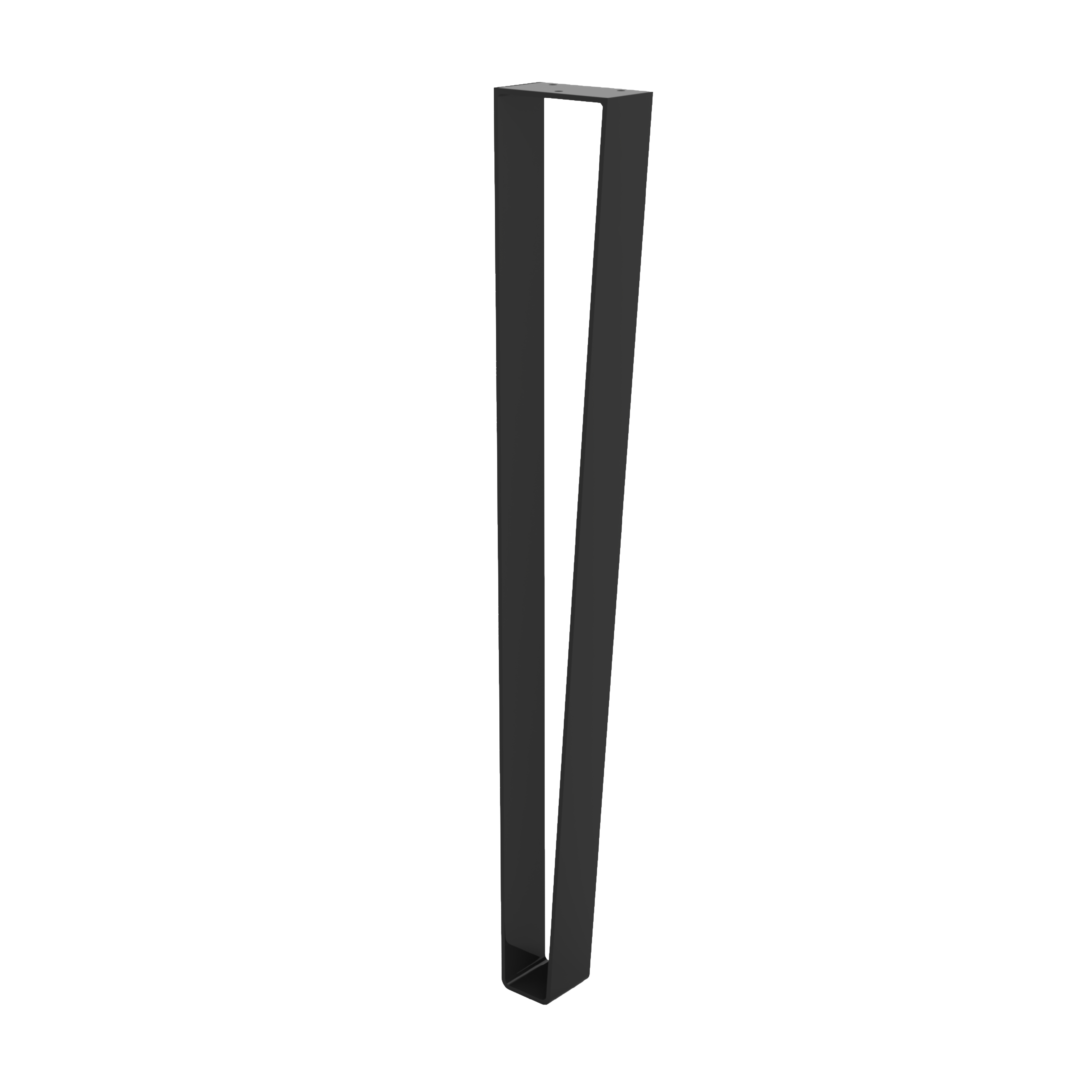 Tafelpoot Zwart Design - 71 cm - Per Stuk
