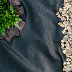 Onkruiddoek Zwart 50 gr. 110 cm breed - Rol 50 meter, foto 3 van 3