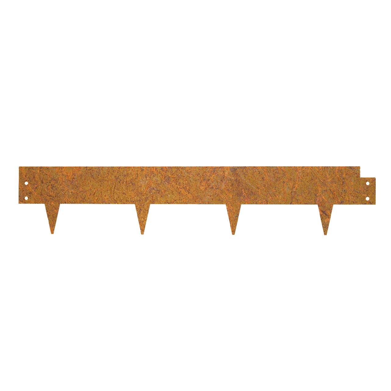 Cortenstaal Borderrand met Omgevouwen Rand 18 x 94 cm - Per stuk