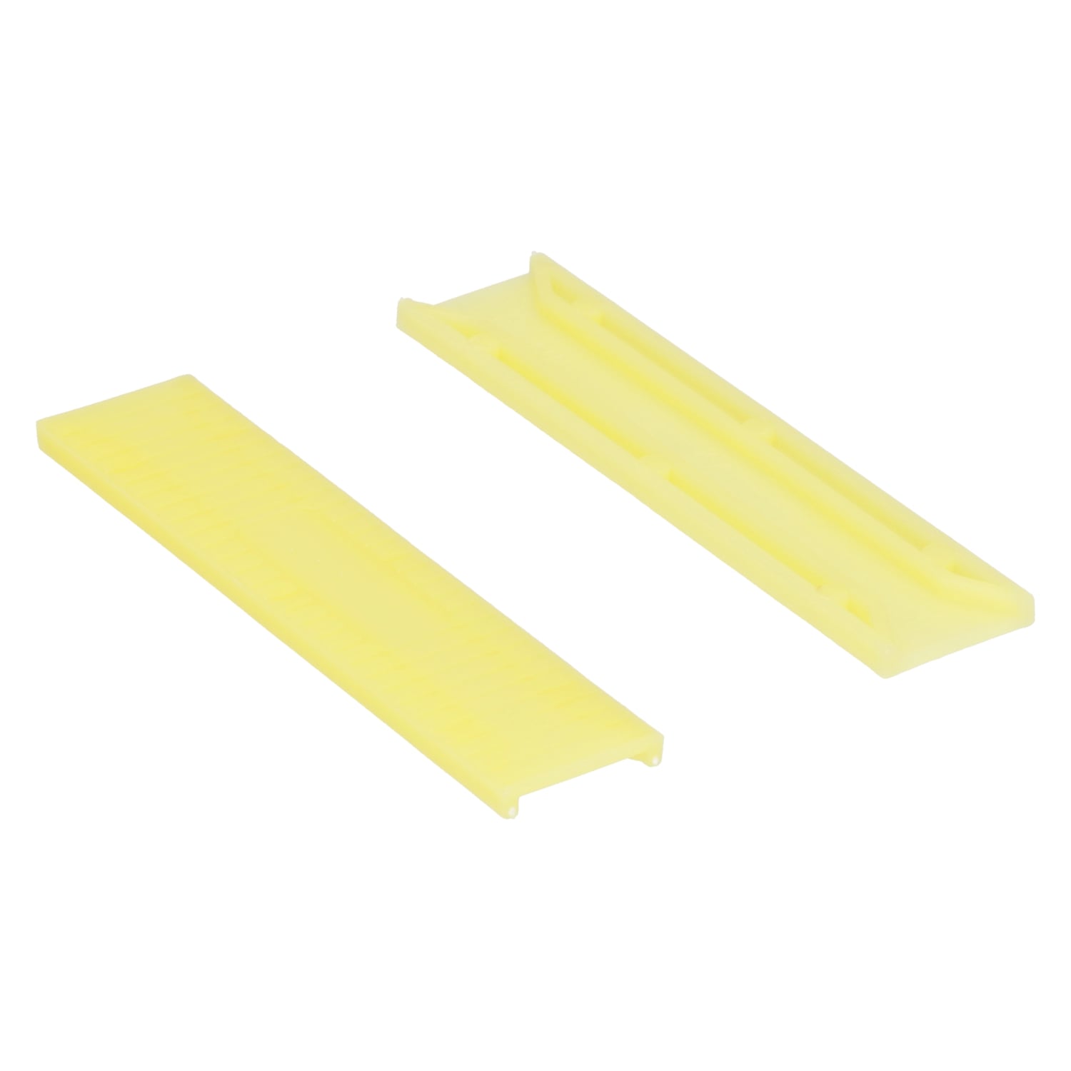 Glasblokjes 22 mm breed - 4 mm dik Geel - Per 100 stuks