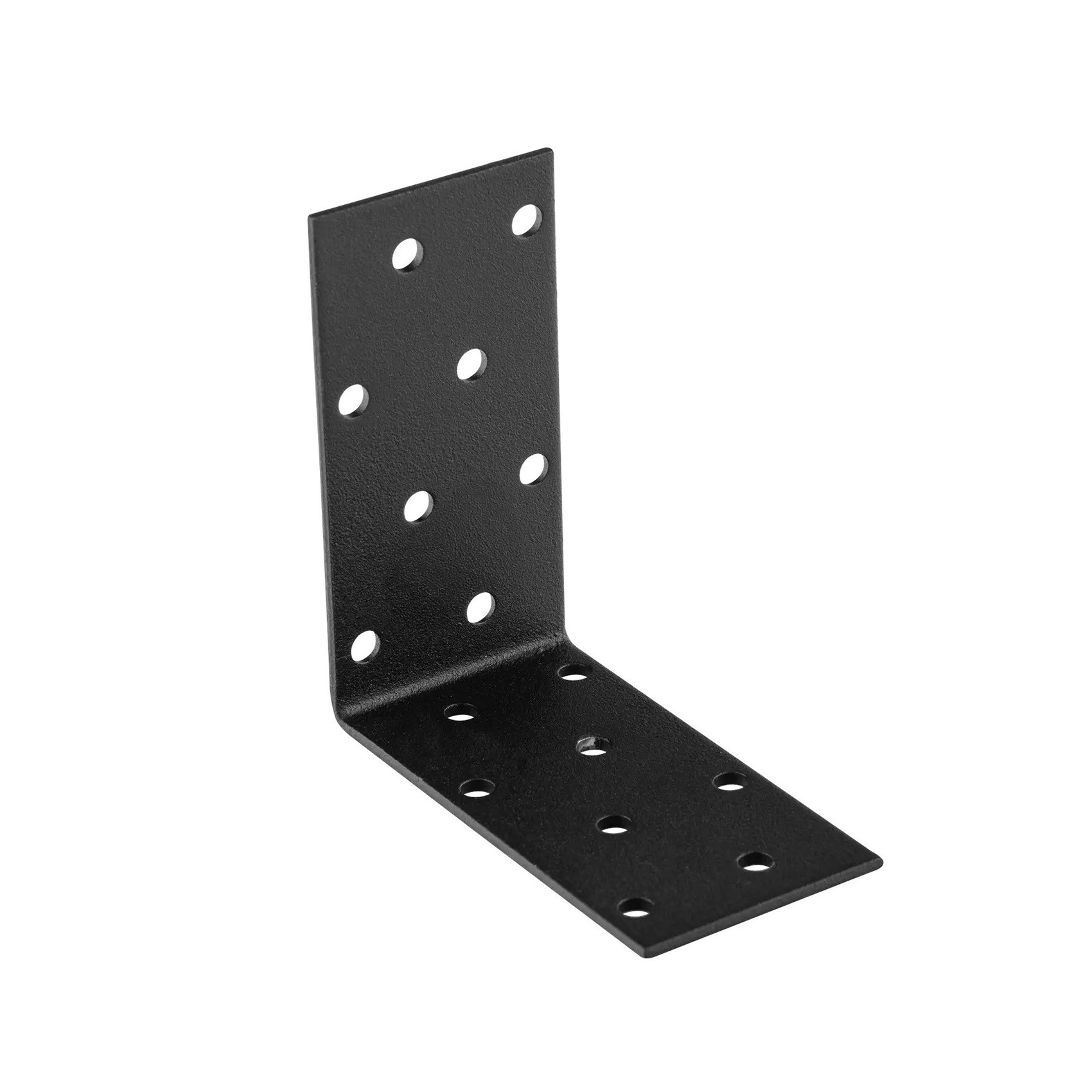 Hoekanker Zwart Verzinkt 80 x 80 x 40 mm - Per Stuk