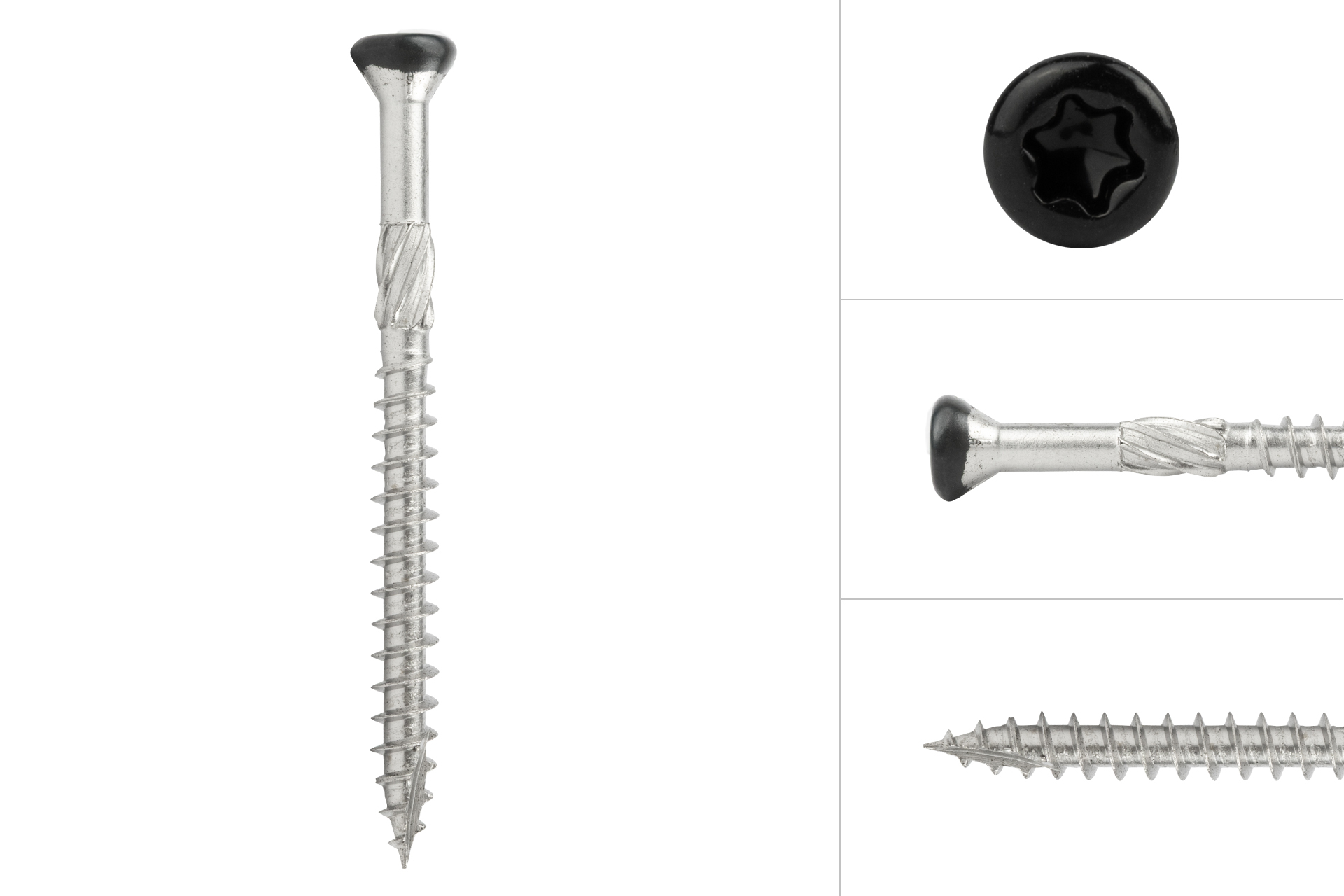 Voordeelemmer Potdekselschroeven Zwart RVS 410 5.0 x 60 mm Torx 25 Deeldraad - 800 stuks, foto 2 van 5