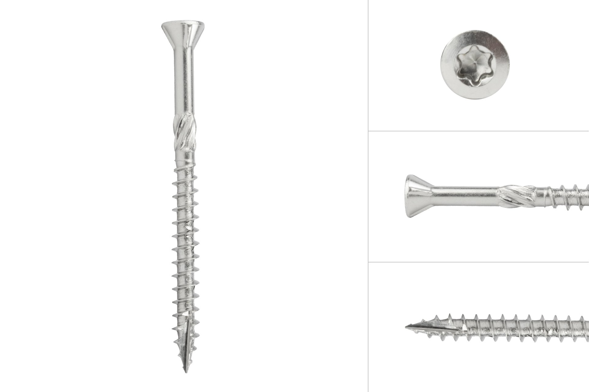 Voordeelemmer Vlonderschroeven RVS 410 4.0 x 50 mm Torx 15 Deeldraad - 1500 stuks, foto 2 van 5