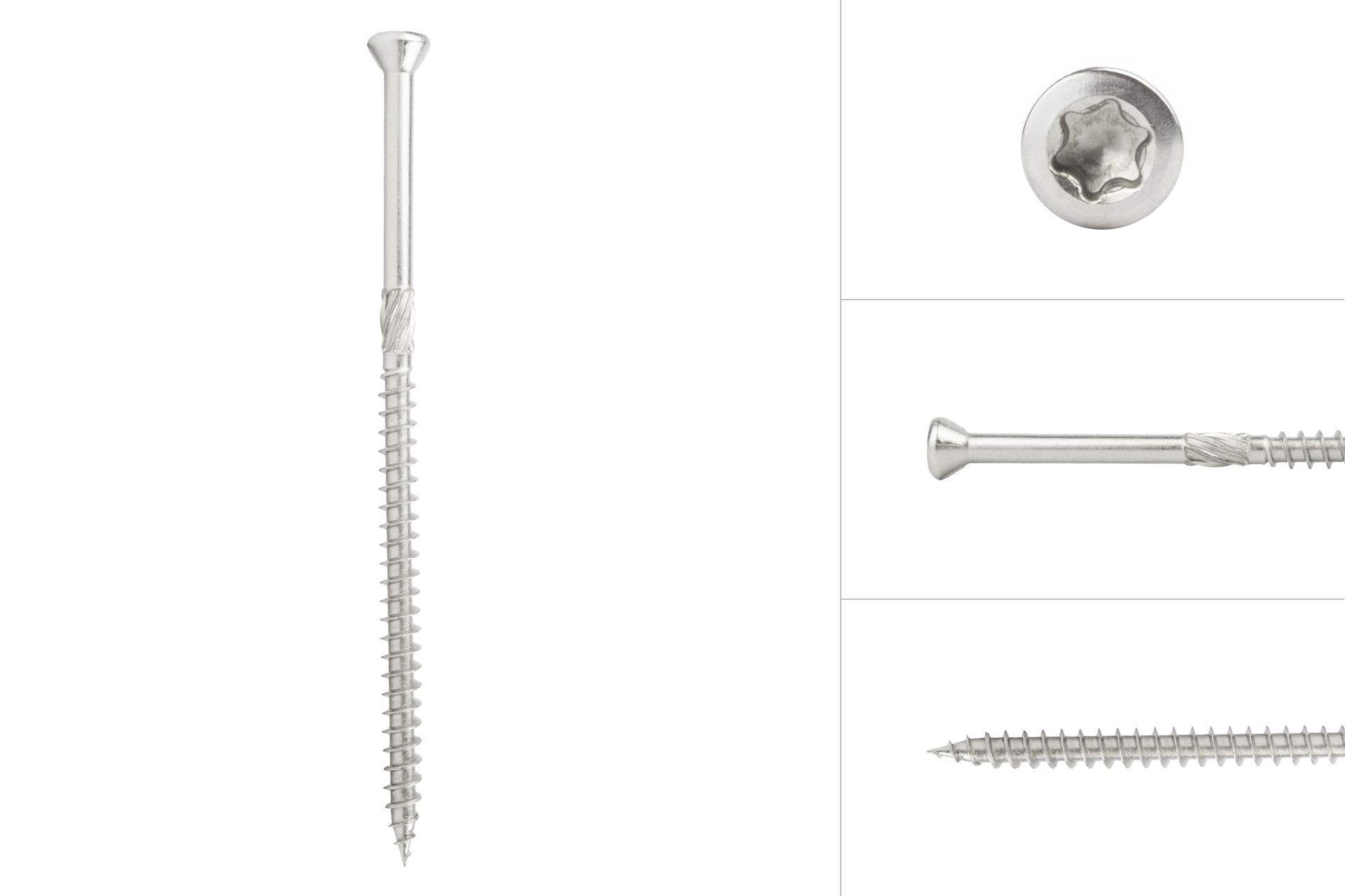 Voordeelemmer Vlonderschroeven RVS 410 5.0 x 100 mm Torx 25 Deeldraad - 350 stuks, foto 3 van 5
