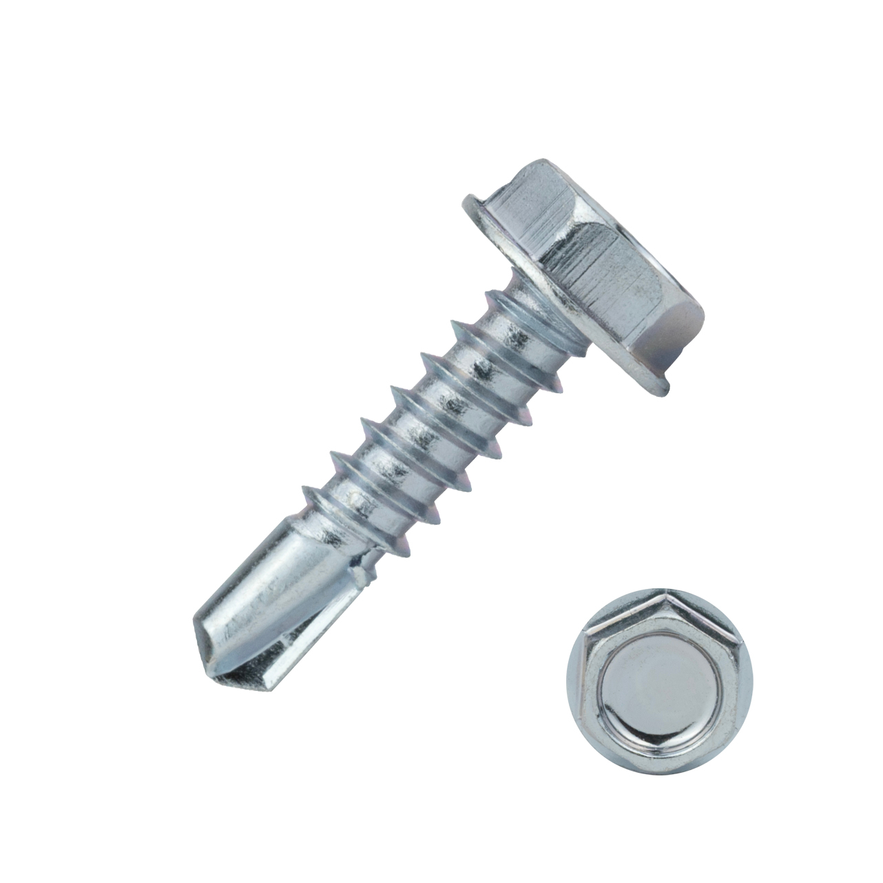 Zelfborende schroeven 4,8 x 19 mm Verzinkt Zeskantkop - Doos 200 stuks