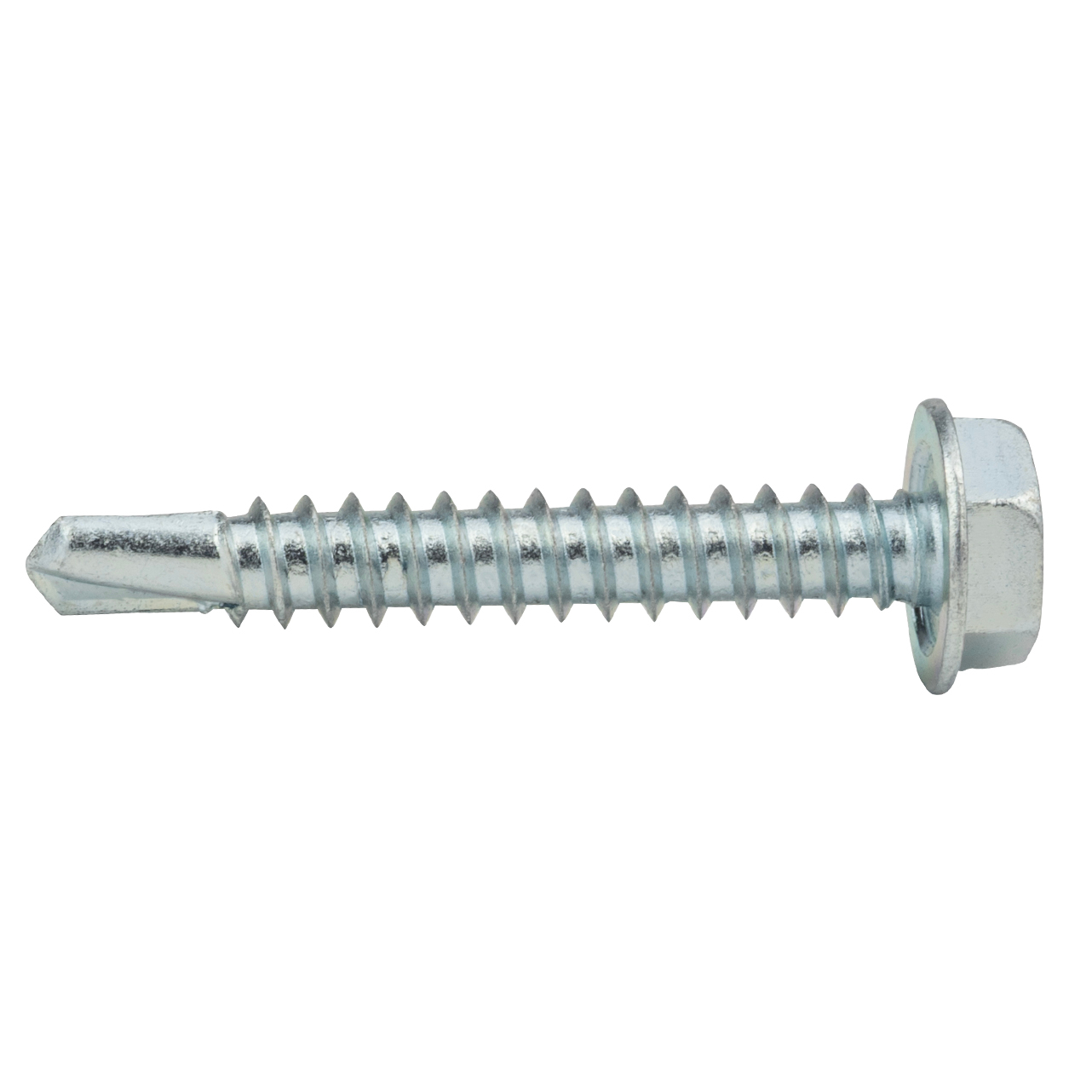 Zelfborende schroeven 4,8 x 32 mm Verzinkt Zeskantkop - Doos 200 stuks, foto 2 van 3