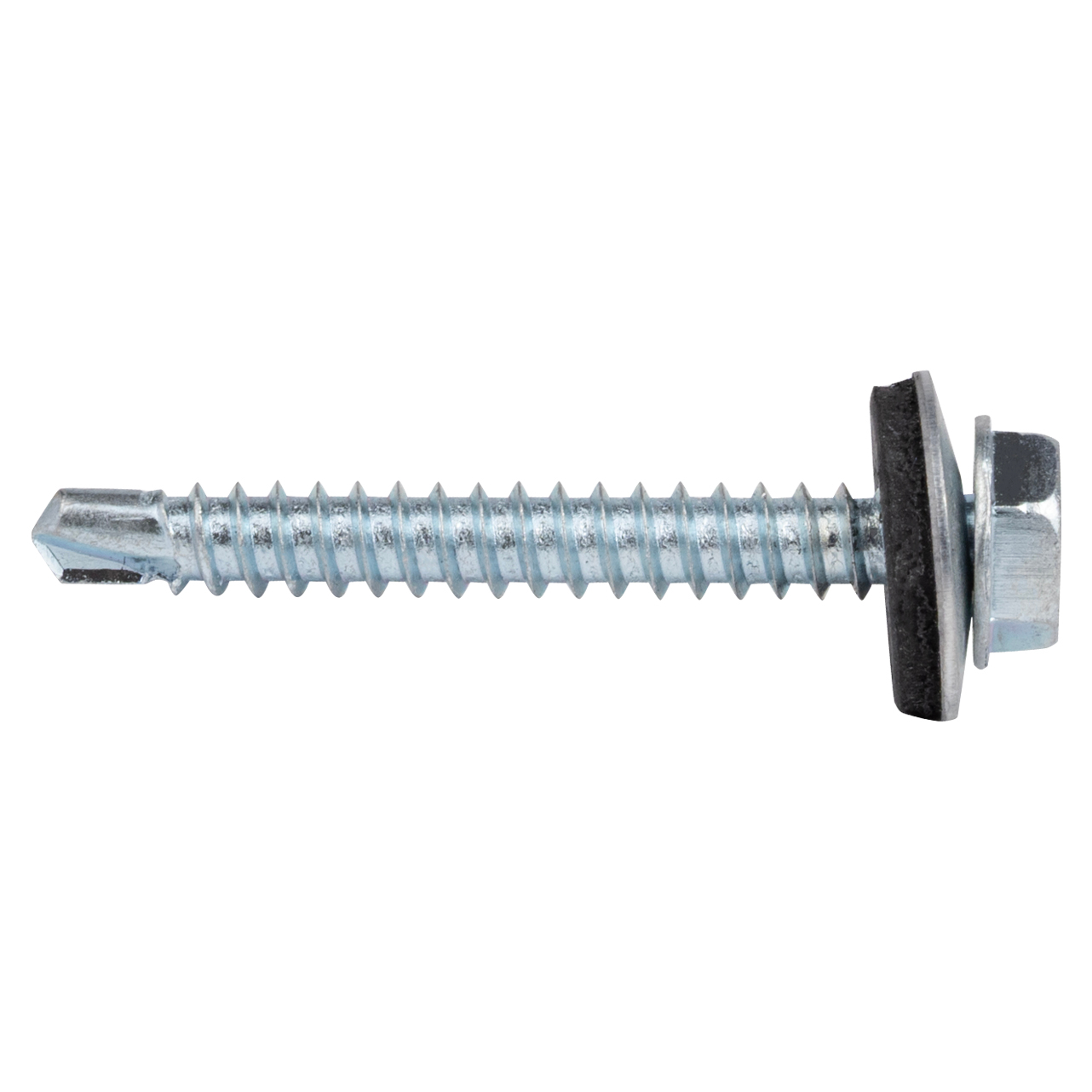Zelfborende schroeven 4,8 x 38 mm Verzinkt Zeskantkop met 14 mm ring - Doos 200 stuks, foto 3 van 3