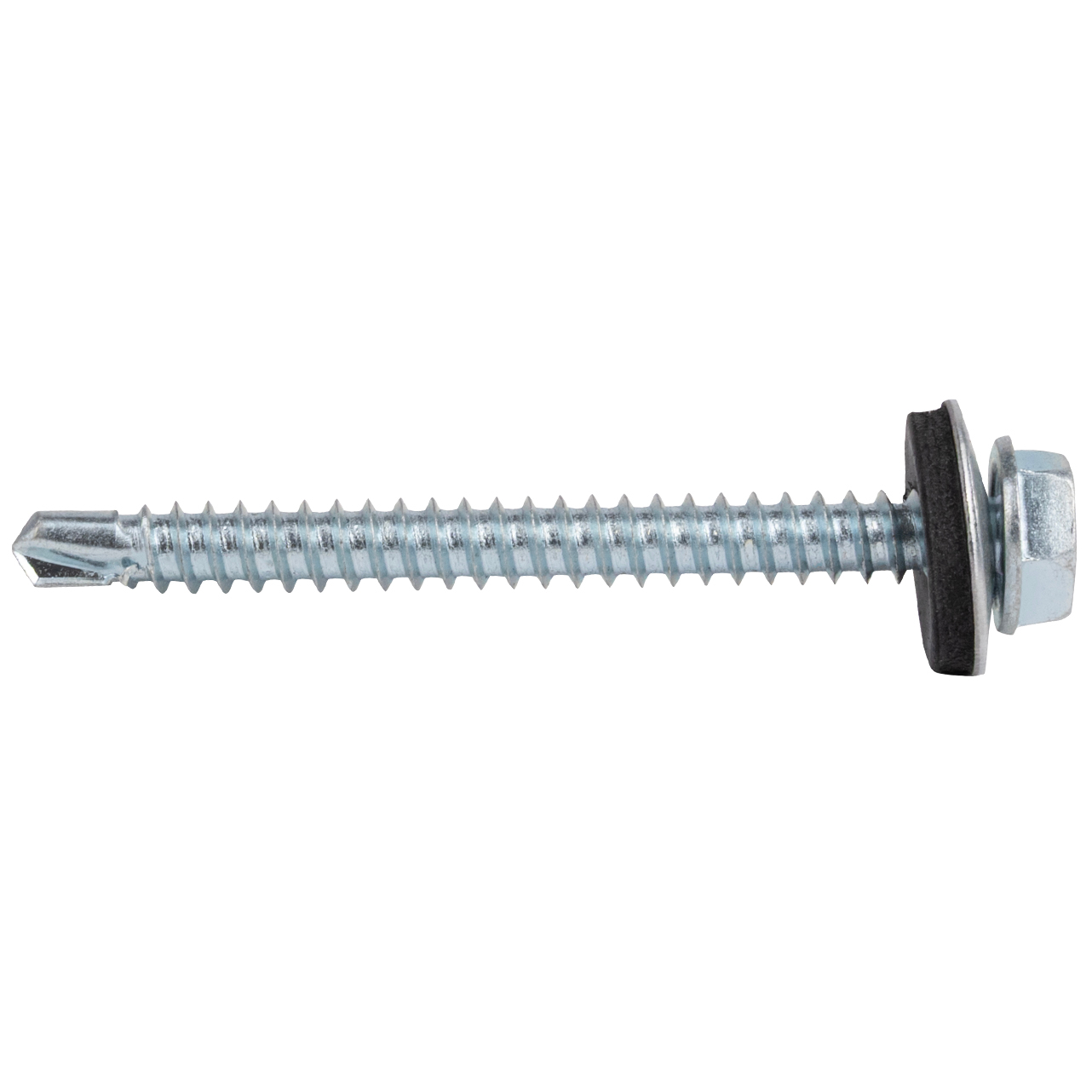Zelfborende schroeven 4,8 x 50 mm Verzinkt Zeskantkop met 14 mm ring - Doos 200 stuks, foto 3 van 3