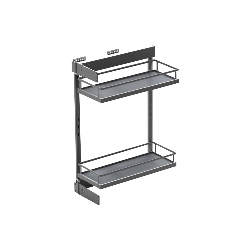 Uittrekframe voor smalle keukenkast 300 mm Antraciet - Per Stuk