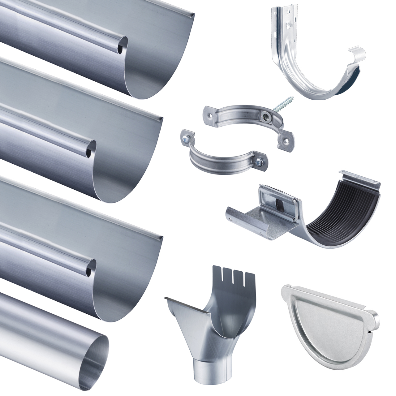 Zinken Dakgoot 5.10 meter - Complete set