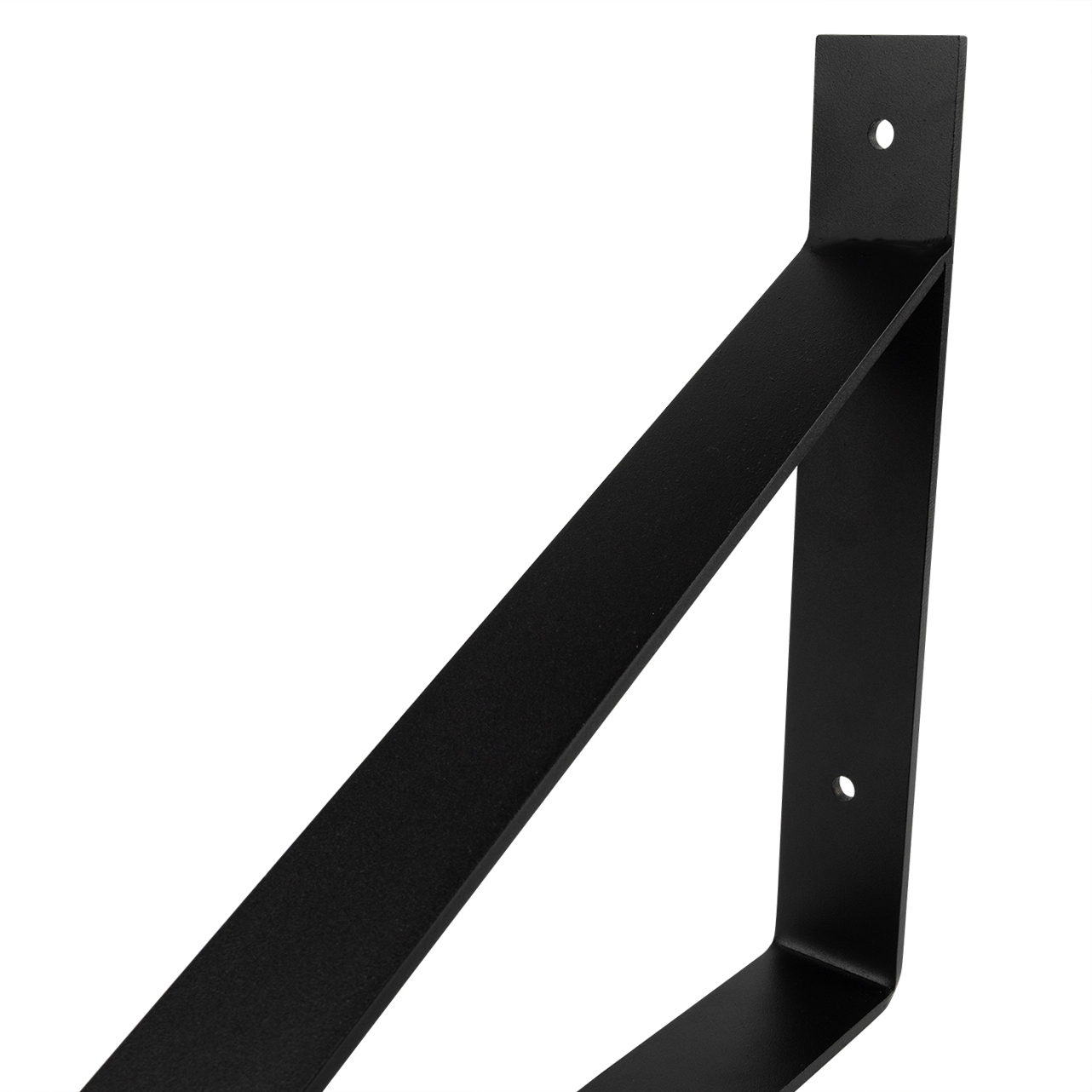 Plankdrager Zwart Industrieel 25 x 25 cm - Set 2 Stuks, foto 4 van 5