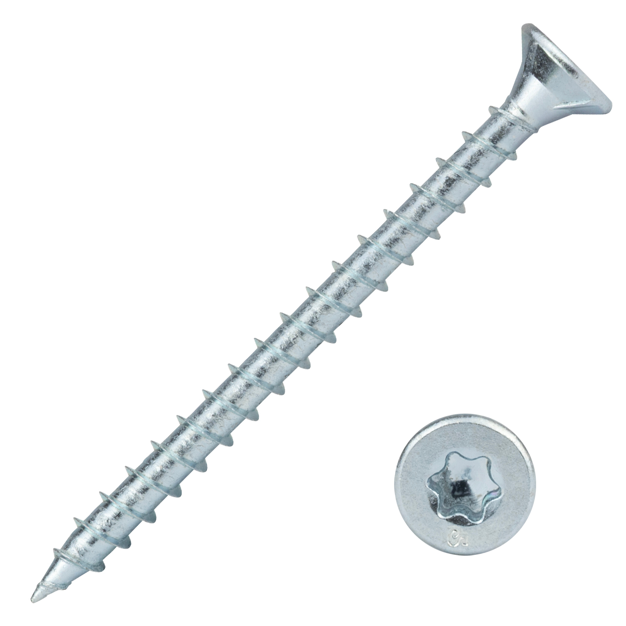 Voordeelemmer Spaanplaatschroeven Verzinkt 4.0 x 50 mm Torx 20 Voldraad - 1500 stuks, foto 3 van 3