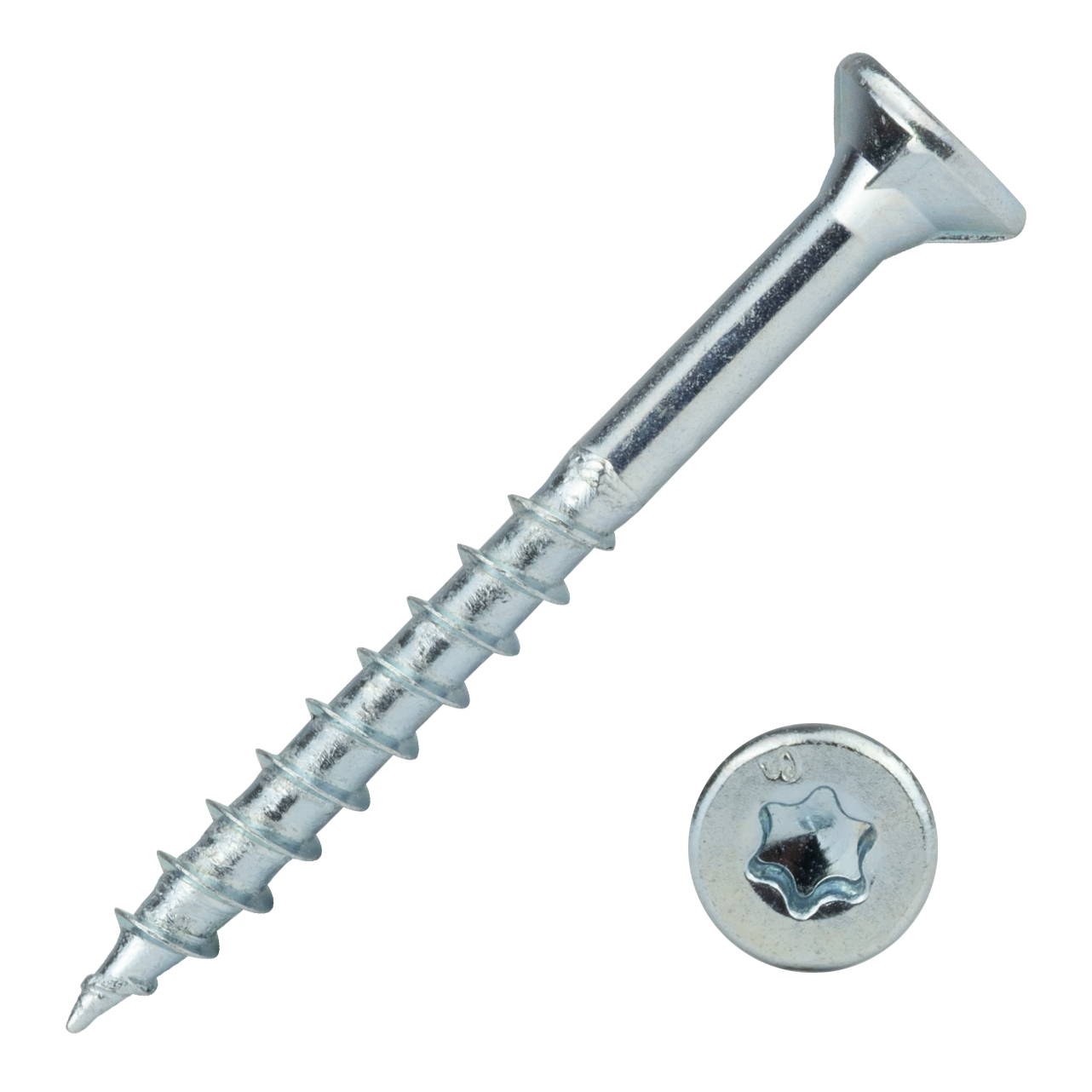 Voordeelemmer Spaanplaatschroeven Verzinkt 4.0 x 40 mm Torx 20 Deeldraad - 2000 stuks, foto 3 van 3