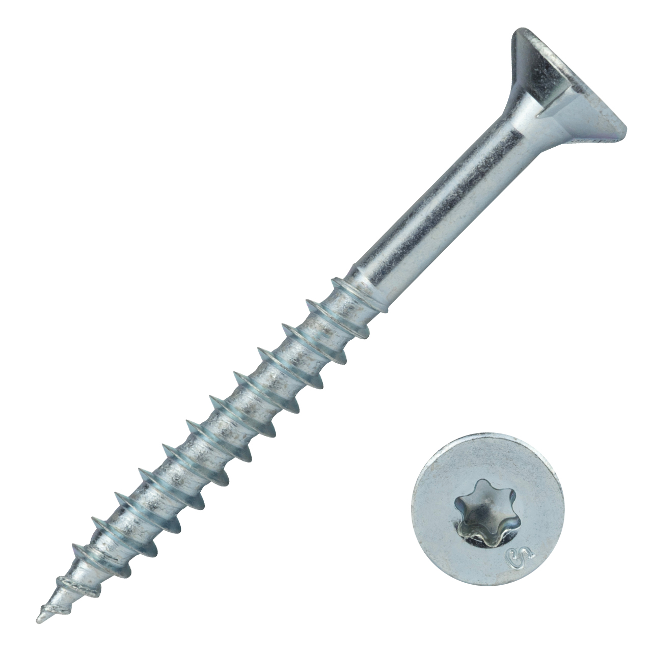 Voordeelemmer Spaanplaatschroeven Verzinkt 5.0 x 50 mm Torx 20 Deeldraad - 1000 stuks, foto 3 van 3