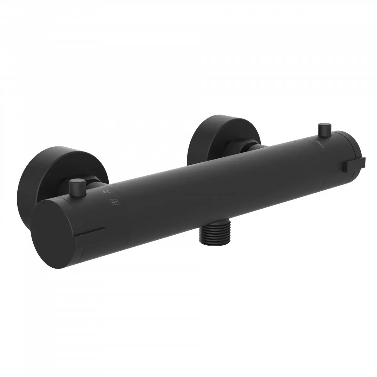 Douchekraan Zwart - Thermostaatkraan Douche - 15 cm - Per Stuk