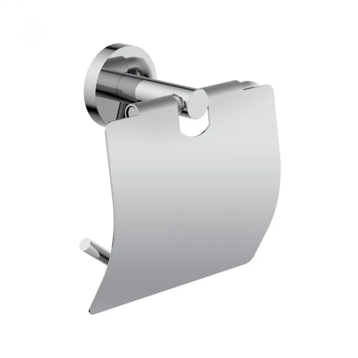 Toiletrolhouder Chroom met klep - Per stuk