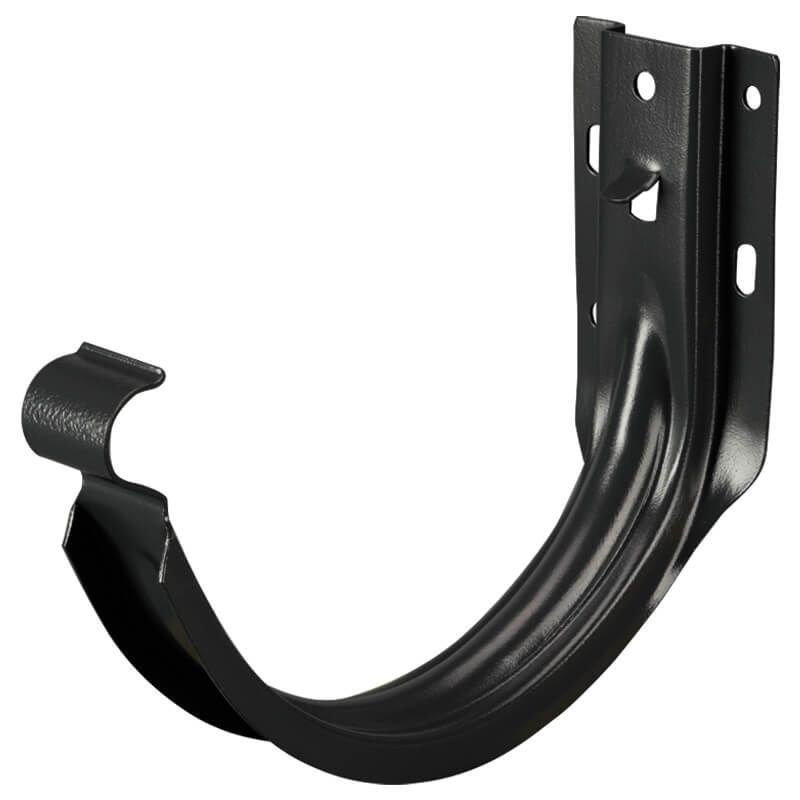Zinken gootbeugel zwart Ø 125-127 mm - Per stuk