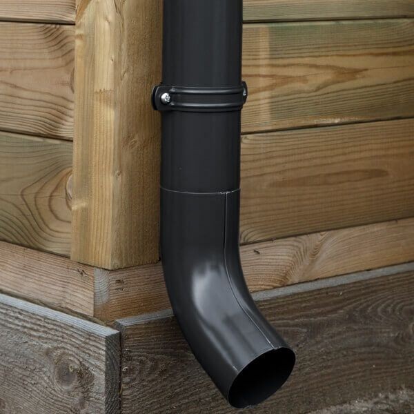 Zinken afvoerbuis 170 cm Zwart Ø 87 mm - Per stuk, foto 2 van 2