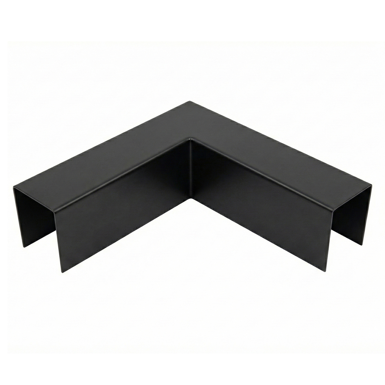 Overzetprofiel Zwart 20 x 5,2 x 6 cm voor Opsluitband - Overzetstuk