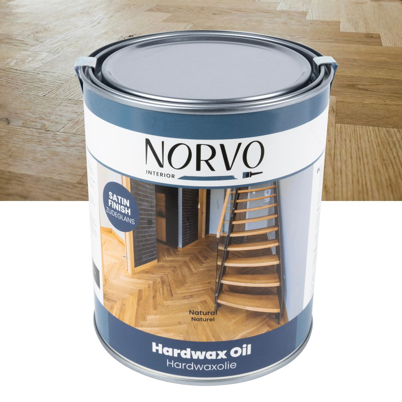 Norvo - Hardwax Olie Zijdeglans Naturel - 1 L