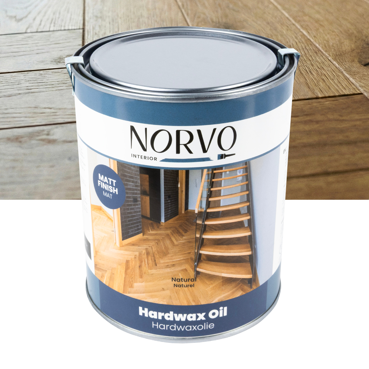 Norvo - Hardwax Olie Mat Naturel - 1 L