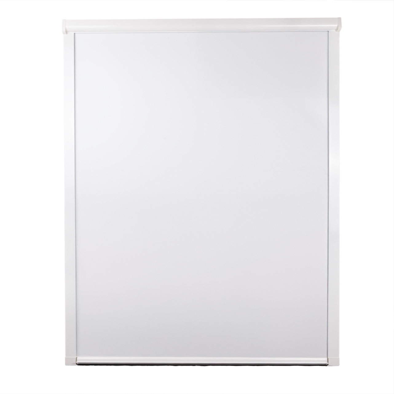 Rolgordijn met Zijgeleiding Wit 130x160 cm - Verduisterend - Per Stuk