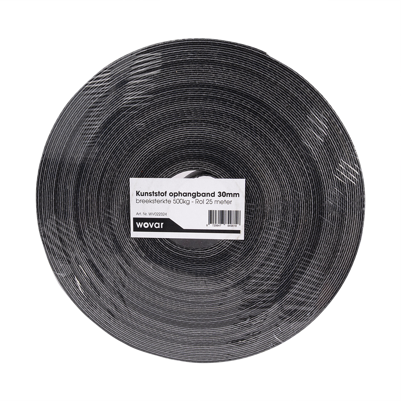 Kunststof ophangband 30mm breeksterkte 500kg - Rol 25 meter, foto 3 van 3