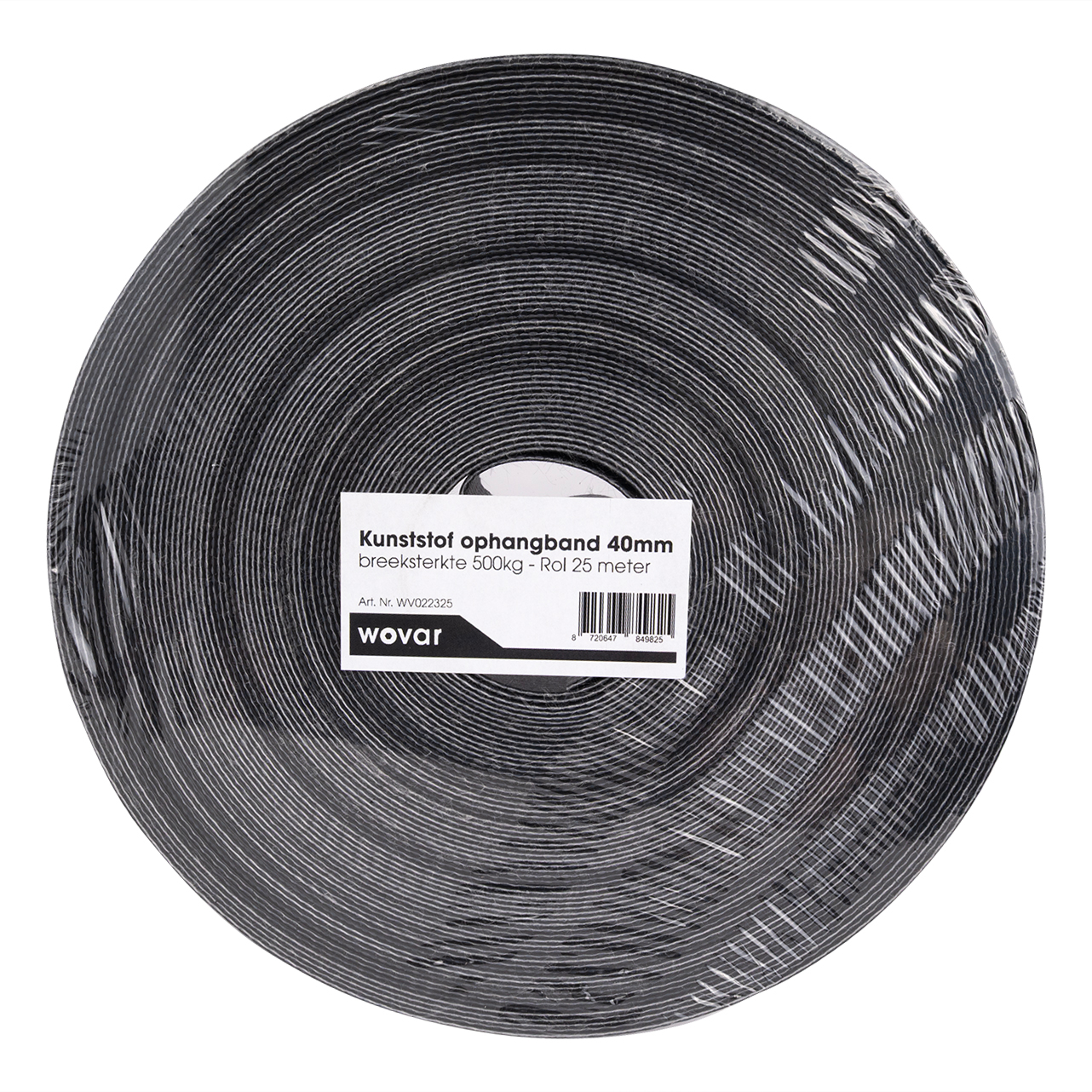 Kunststof ophangband 40mm breeksterkte 500kg - Rol 25 meter, foto 3 van 3